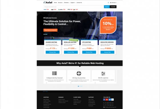 Axial WebHosting