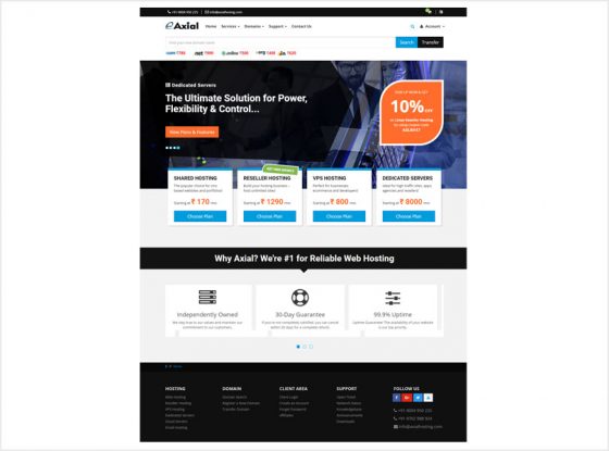 Axial WebHosting